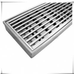 Stainless Steel Linear Floor Drains with Grilles